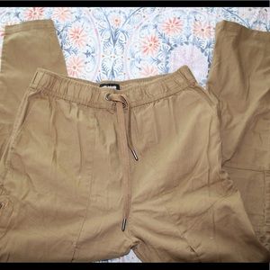 Khaki styled joggers